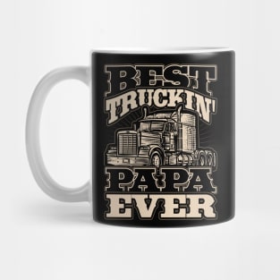 Best Truckin Papa Ever Trucker Driver Mug